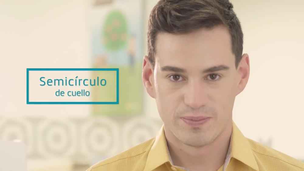 Semicírculo de cuello